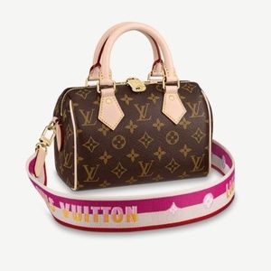Louis Vuitton speedy bandouliere 20 shoulder strap fuchsia